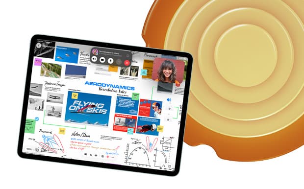 iPad demonstrating math notes